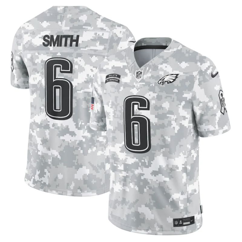 Men Philadelphia Eagles #6 Smith Nike Arctic Camo 2024 Salute to Service Limited NFL Jersey->miami dolphins->NFL Jersey